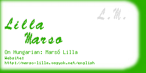 lilla marso business card